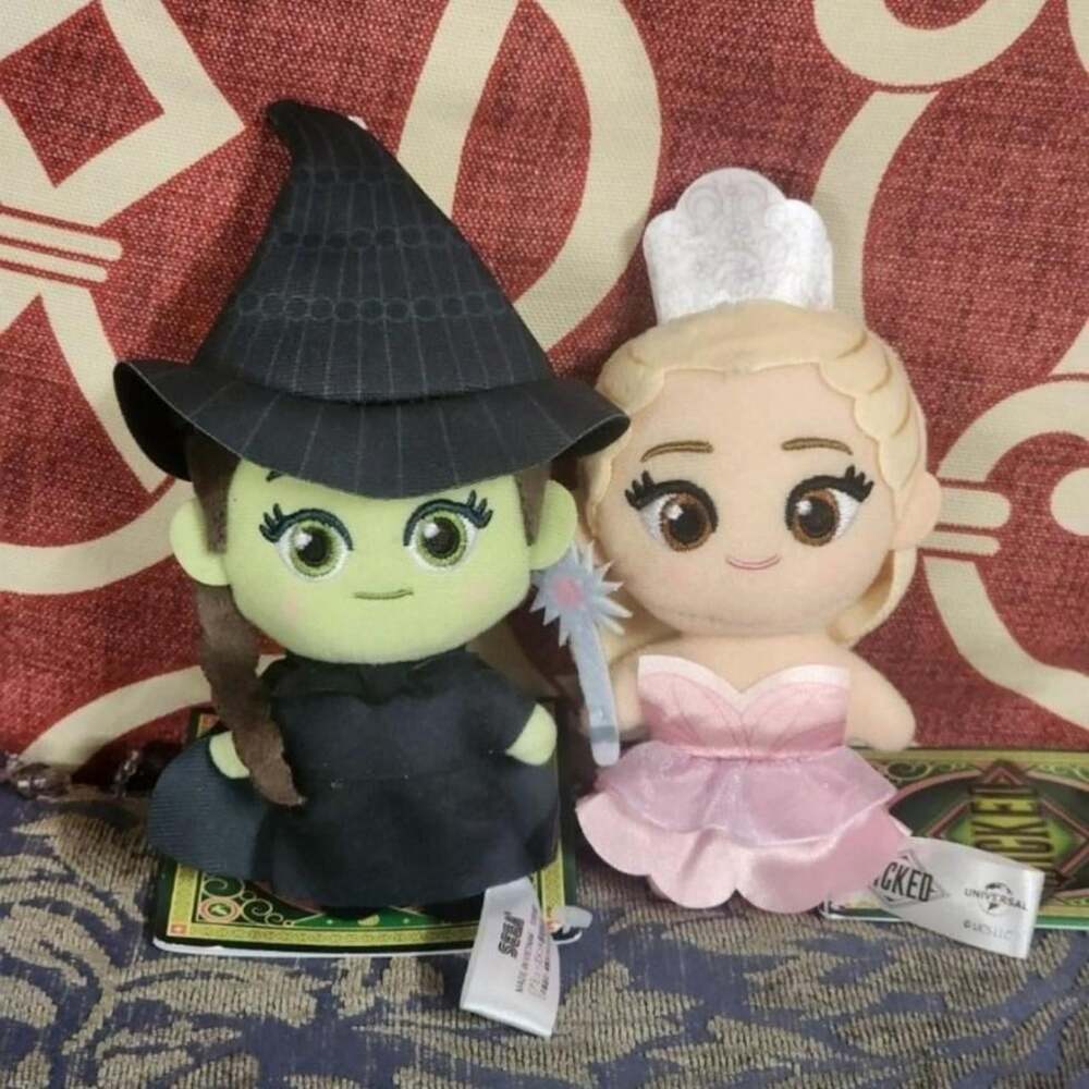 The Wicked Movie Elphaba and Glinda Mini Plush...
